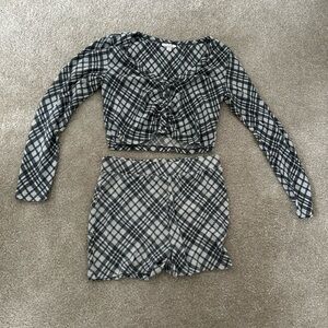 Used Colsie pajama set Top Large Bottom medium